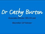 Dr Cathy Burton - Cancer Research UK