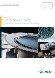 Harmer Vertical ABS shower Drain And White Quadrant Cap CVS//CQ