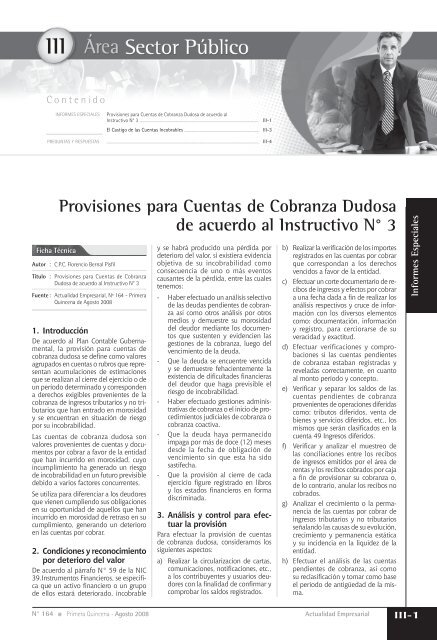 Sector Publico.indd - Revista Actualidad Empresarial