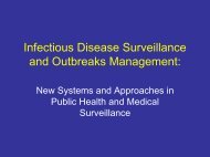 Infectious Disease Surveillance and Outbreaks ... - HIMSS AsiaPac