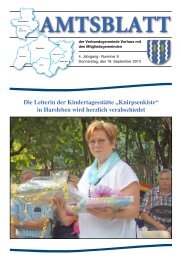Amtsblatt vom 19. September 2013 - Verbandsgemeinde Vorharz