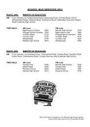 Bus Register and Routes - Melville High School