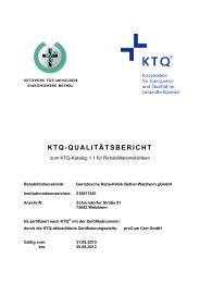 KTQ-QUALITÃTSBERICHT - proCum Cert GmbH