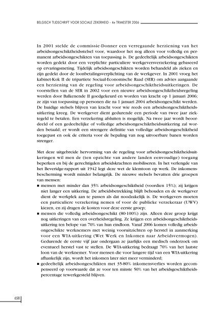 Nummer 4/2006 (.pdf) - FOD Sociale Zekerheid