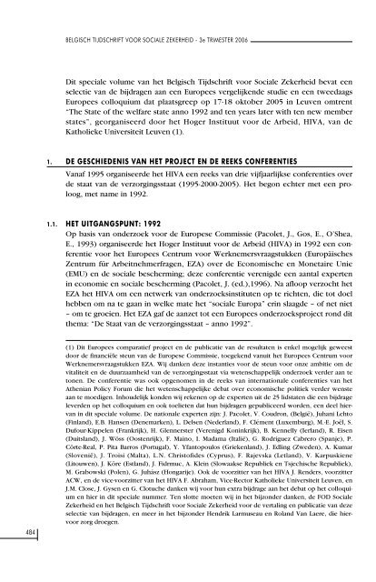 Nummer 4/2006 (.pdf) - FOD Sociale Zekerheid