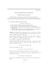 School of Mathematics and Statistics MT5824 Topics in Groups ...