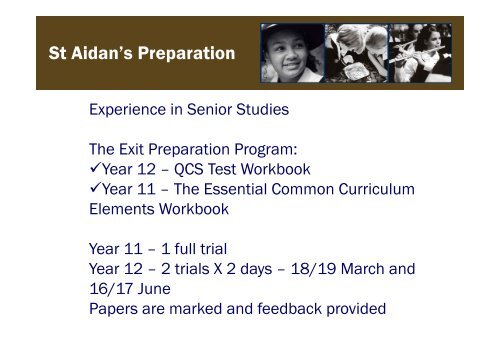 2010 Yr 12 Parent Eve.pdf - St Aidan's Anglican Girls' School