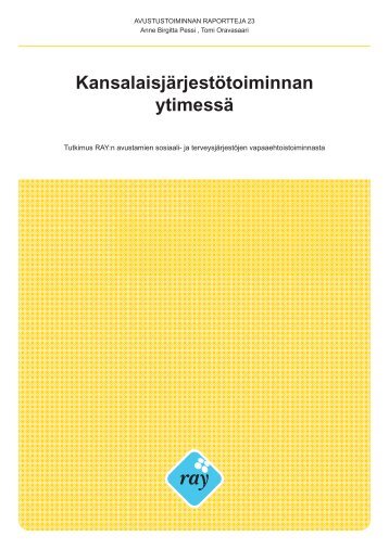 KansalaisjÃ¤rjestÃ¶toiminnan ytimessÃ¤ - Kansalaisareena