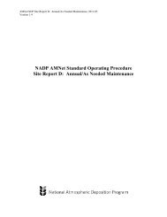SOP Site Report D - National Atmospheric Deposition Program ...