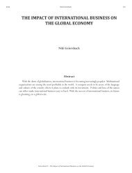 The Impact of International Business in Global Economy - Sayco
