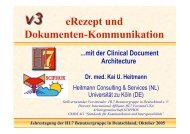 eRezept und Dokumenten-Kommunikation - HL7 Deutschland eV