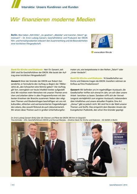 Geschäftsbericht 2010.pdf - KD-Bank