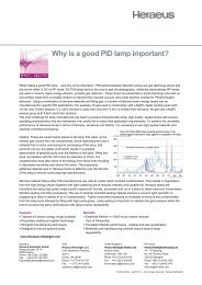 Why is a good PID lamp important? - Heraeus Noblelight