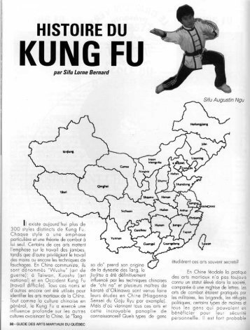 Histoire du Kung Fu - The Shaolin White Crane Academy