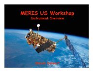 MERIS US Workshop - Ocean Color