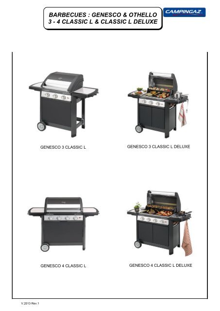 BARBECUES : GENESCO & OTHELLO 3 - 4 CLASSIC ... - Campingaz