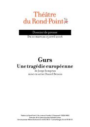 Dossier de presse - ThÃ©Ã¢tre du Rond-Point