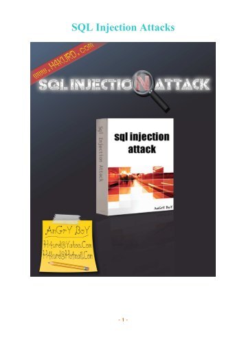 SQL Injection Attacks - Intelligent Exploit