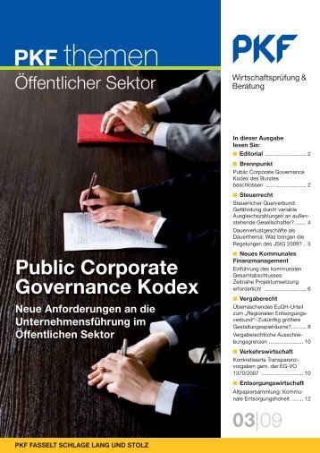 Public Corporate Governance Kodex Neue Anforderungen an ... - PKF