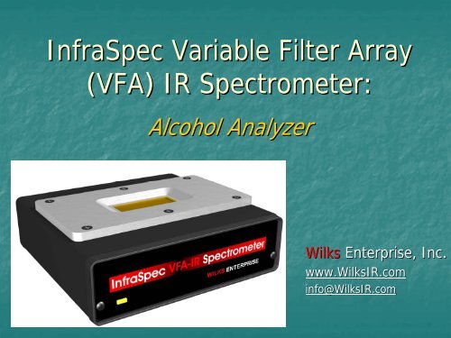 A Portable NIR and Mid IR Spectrometer with No Moving Parts, No ...