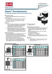 Elasto ® - Rundelemente - G+H Schallschutz