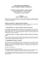 Formato Articulo definitivo Jornadas 2007 - CRMF Albacete