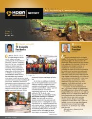 October - Koga Engineering & Construction, Inc.