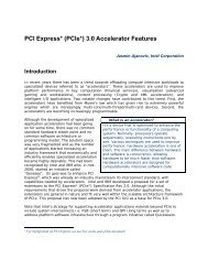 PCI Express* (PCIe*) 3.0 Accelerator Features - Intel