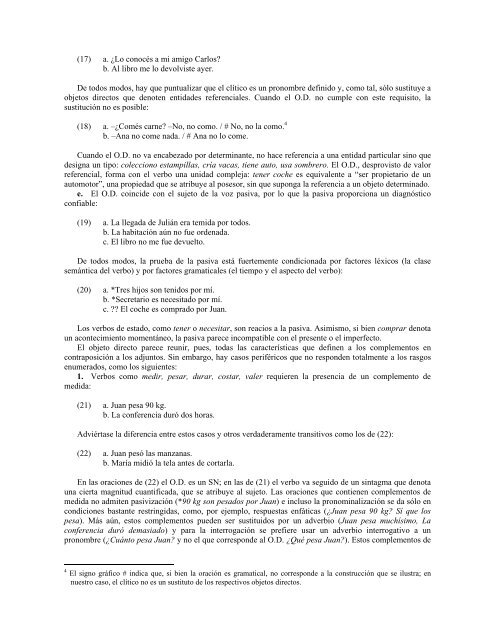 UNIDAD 4 LECTURA NÂº9 7.4. El objeto directo La gramÃ¡tica ...