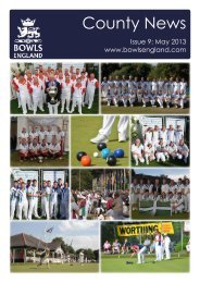May 2013 - Bowls England