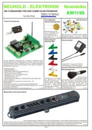 NEUHOLD - ELEKTRONIK Newsletter KW11/09