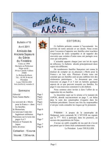 Amicale des Anciens Sapeurs du GÃ©nie du FinistÃ¨re - Fng.asso.fr