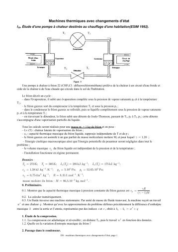 Machines thermiques avec changements d'Ã©tat