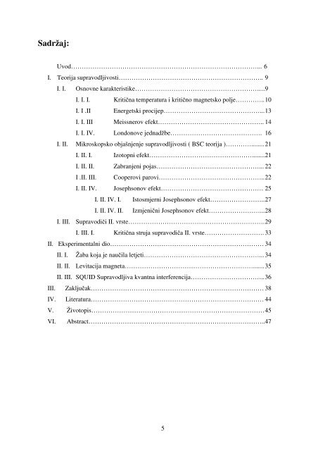 fenomenoloÅ¡ka teorija supravodljivosti - Odjel za fiziku - SveuÄiliÅ¡te ...