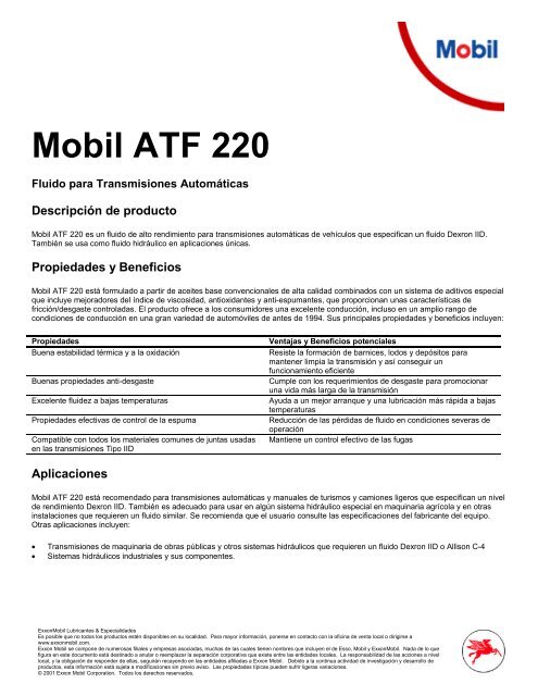 Mobil ATF 220 (PDF)