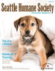 Hands-on Training Trip of a Lifetime - Seattle Humane Society