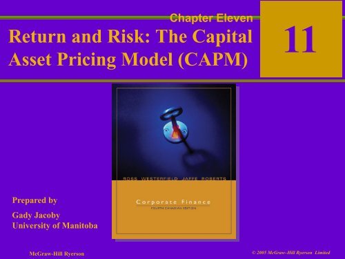 Return and Risk: The Capital Asset Pricing Model (CAPM)