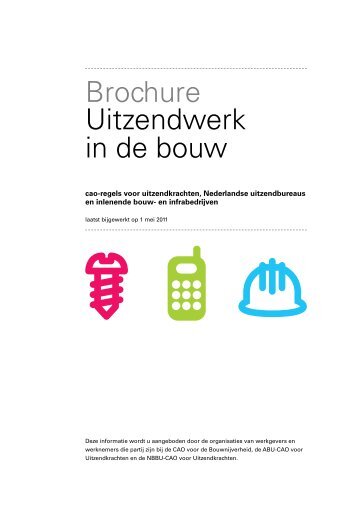 Brochure Uitzendwerk in de bouw - ABU