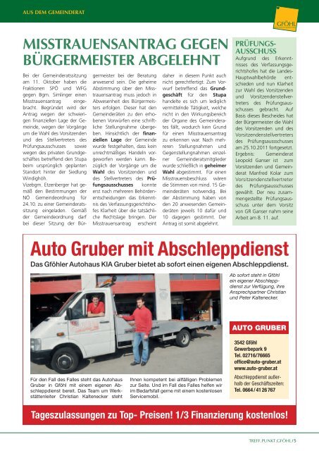 EP:Zierlinger - Stadtgemeinde Gföhl