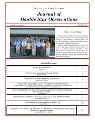 Journal of Double Star Observations - JDSO.org