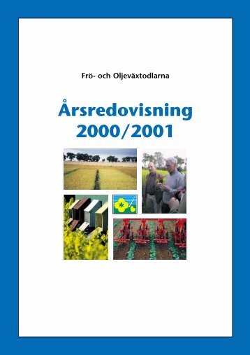 Ã…rsredovisning 2000/2001 - Svensk Raps