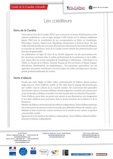 le dossier résumé (14 pages) - Gens de la Caraïbe