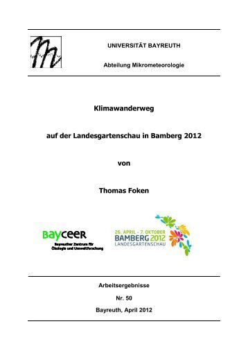 Klimawanderweg auf der Landesgartenschau in Bamberg ... - OPUS4