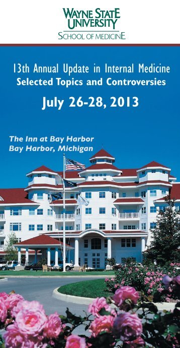 July 26-28, 2013 - Continuing Medical Education - Wayne State ...