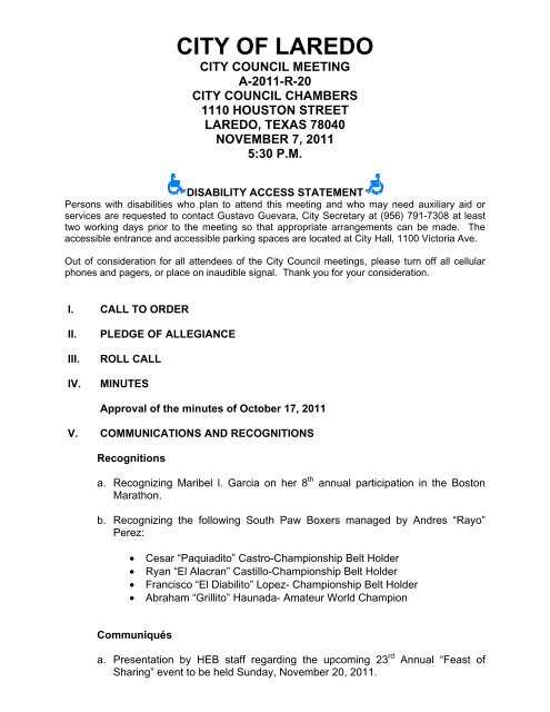 City Of Laredo Laredo Tx