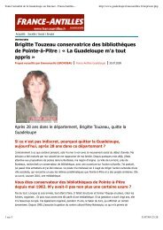 Brigitte Touzeau conservatrice des bibliothèques de - Gens de la ...