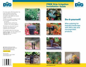 Do-it-yourself! FREE Drip Irrigation Installation Guide - Garden Drip ...