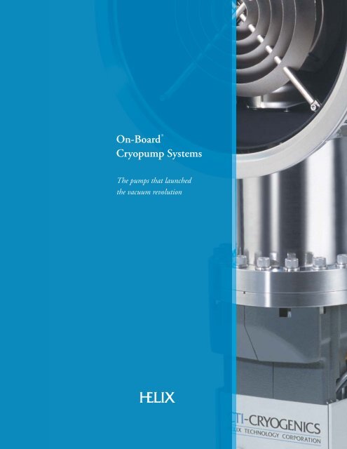 On-Board Cryopump Systems - MHz Electronics, Inc