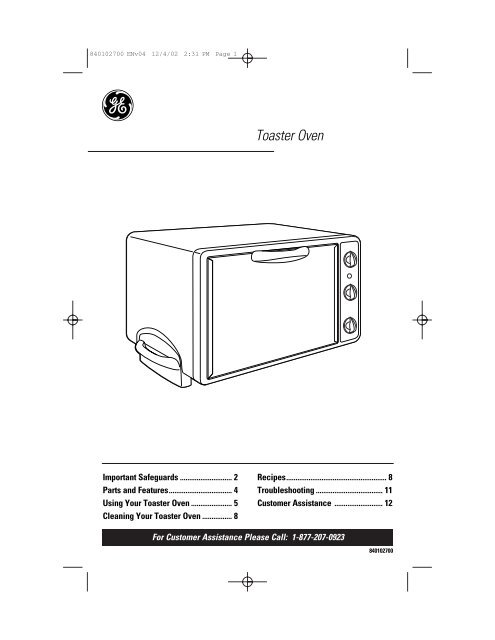 Cleaning Your Toaster Oven - GE :: Housewares