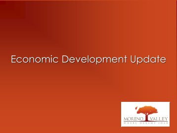 Economic Development Action Plan - City of Moreno Valley